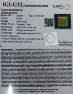 Load image into Gallery viewer, 3.69/CT Natural Panna Stone with Govt. Lab Certified-(2331)