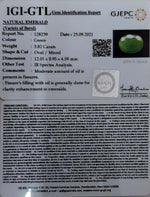 Load image into Gallery viewer, 4.24 Ratti Natural Panna Stone with Govt. Lab Certified-(1221)