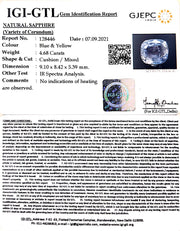 5.19 Ratti Pitambari blue sapphire with Govt Lab Certificate-(16650)