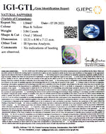 Load image into Gallery viewer, 5.43/CT Natural Blue Sapphire with Govt Lab Certificate-BLUSA9U