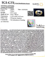 Load image into Gallery viewer, 5.52/CT Natural Ceylonese Pukhraj with Govt Lab Certificate-YELSA9V