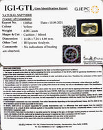Load image into Gallery viewer, 4.08/CT Natural Ceylonese Pukhraj Stone with Govt Lab Certificate-YELSA9U