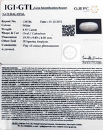 Load image into Gallery viewer, 4.93/CT Natural Opal with Govt. Lab Certificate (3441)