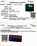 Load image into Gallery viewer, 4.87/CT Natural Panna Stone with Govt. Lab Certified (3441)