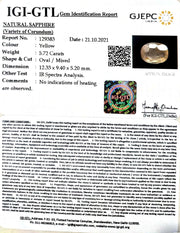 5.72/CT Natural Ceylonese Pukhraj with Govt Lab Certificate-6771