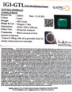 Load image into Gallery viewer, 5.35 Ratti Natural Panna Stone with Govt. Lab Certified (3441)