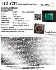 8.36/CT Natural Panna Stone with Govt. Lab Certified (4551)