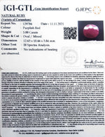 Load image into Gallery viewer, 6.52 Ratti Natural New Burma Ruby with Govt. Lab Certificate-(3441)