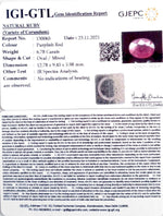 Load image into Gallery viewer, 7.52 Ratti Natural New Burma Ruby with Govt. Lab Certificate-(3441)