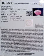 Load image into Gallery viewer, 5.36 Ratti Natural New Burma Ruby with Govt. Lab Certificate (5661)