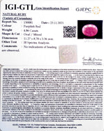Load image into Gallery viewer, 5.39 Ratti Natural Mozambique Ruby with Govt. Lab Certificate-12210