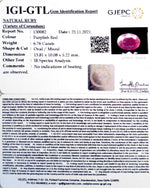 Load image into Gallery viewer, 7.50 Ratti Natural Ruby with Govt Lab Certificate-(7881)