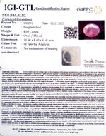 Load image into Gallery viewer, 4.52 Ratti Natural New Burma Ruby with Govt. Lab Certificate-(4551)