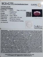 Load image into Gallery viewer, 8.51 Ratti Natural new burma Ruby with Govt. Lab Certificate-(2331)