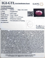 Load image into Gallery viewer, 4.69/CT Natural Neo Burma Ruby with Govt. Lab Certificate (3441)