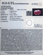 Load image into Gallery viewer, 4.20 Ratti Natural New Burma Ruby with Govt. Lab Certificate (5661)