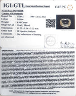 Load image into Gallery viewer, 4.98/CT Natural yellow sapphire with Govt Lab Certificate-YELSA9V