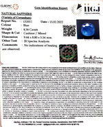 Load image into Gallery viewer, 5.06 Ratti Natural blue sapphire with Govt. Lab Certificate (6771)