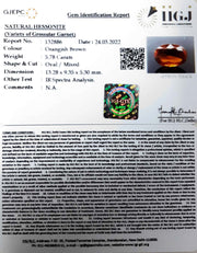 6.41 Ratti Natural Govt. Lab Certified Ceylonese Gomed-(1221)