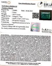 20.39 Ratti Natural Panna Stone with Govt. Lab Certified (3441)