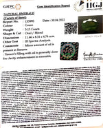 Load image into Gallery viewer, 3.47 Ratti Natural Panna Stone with Govt. Lab Certified-2331