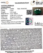 Load image into Gallery viewer, 2.47 Ratti Natural Panna stone with Govt. Lab Certified-3441