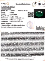 Load image into Gallery viewer, 6.80/CT Natural Panna Stone with Govt. Lab Certified-12210
