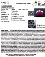 Load image into Gallery viewer, 4.96/CT Natural Mozambique Ruby with Govt. Lab Certificate-(7881)
