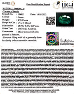 Load image into Gallery viewer, 4.95/CT Natural Panna Stone with Govt. Lab Certified-56610