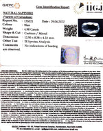 Load image into Gallery viewer, 4.98/CT Natural Blue Sapphire with Govt Lab Certificate-BLUSA9U