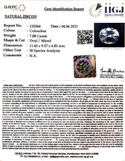 7.88/CT Natural Zircon With Govt. Lab certificate-3441