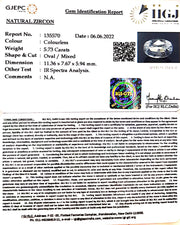5.73/CT Natural Zircon With Govt. Lab certificate-3441