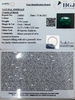 Load image into Gallery viewer, 3.74/CT Natural Panna Stone with Govt. Lab Certified-(4551)
