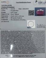 Load image into Gallery viewer, 4.63/CT Natural Mozambique Ruby with Govt. Lab Certificate-12210