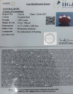 Load image into Gallery viewer, 3.80/CT Natural Mozambique Ruby with Govt. Lab Certificate-12210