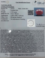 Load image into Gallery viewer, 3.74/CT Natural Mozambique Ruby with Govt. Lab Certificate-12210