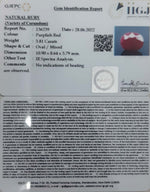 Load image into Gallery viewer, 3.81/CT Natural Mozambique Ruby with Govt. Lab Certificate-7881
