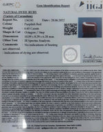 Load image into Gallery viewer, 6.65/CT Natural Neo Burma Ruby with Govt. Lab Certificate-4551