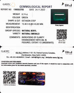 Load image into Gallery viewer, 6.74/CT Natural Panna Stone with Govt. Lab Certificate (45510)