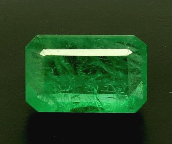 6.74/CT Natural Panna Stone with Govt. Lab Certificate (45510)