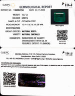 Load image into Gallery viewer, 4.87/CT Natural Panna Stone with Govt. Lab Certificate (45510)