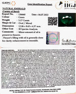 Load image into Gallery viewer, 3.17/CT Natural Panna Stone with Govt. Lab Certified-8991