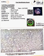 Load image into Gallery viewer, 5.74 Carat Natural Ceylonese Neelam with Govt Lab Certified-6771
