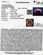 Load image into Gallery viewer, 8.53/CT Natural Indian Ruby with Govt. Lab Certificate-2331