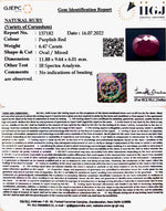 Load image into Gallery viewer, 6.47/CT Natural Mozambique Ruby with Govt. Lab Certificate-(12210)