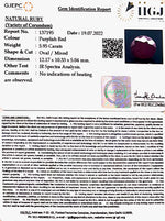 Load image into Gallery viewer, 5.95/CT Natural Mozambique Ruby with Govt. Lab Certificate-7881
