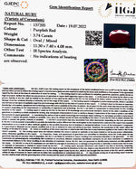 Load image into Gallery viewer, 3.74/CT Natural Mozambique Ruby with Govt. Lab Certificate-(12210)