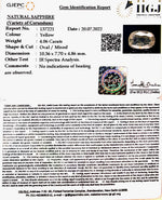 Load image into Gallery viewer, 4.06/CT Natural Ceylonese Pukhraj with Govt Lab Certificate-8991