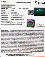Load image into Gallery viewer, 5.54 /CT Natural Panna Stone with Govt. Lab Certified-3441