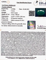 Load image into Gallery viewer, 8.41/CT Natural Panna Stone with Govt. Lab Certified-(4551)